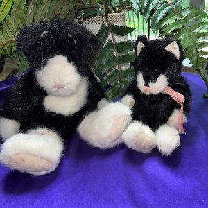 📌 BEAN & ASSOCIATES COLLECTIBLES THE BOYDS COLLECTION 2 Black/White CATS